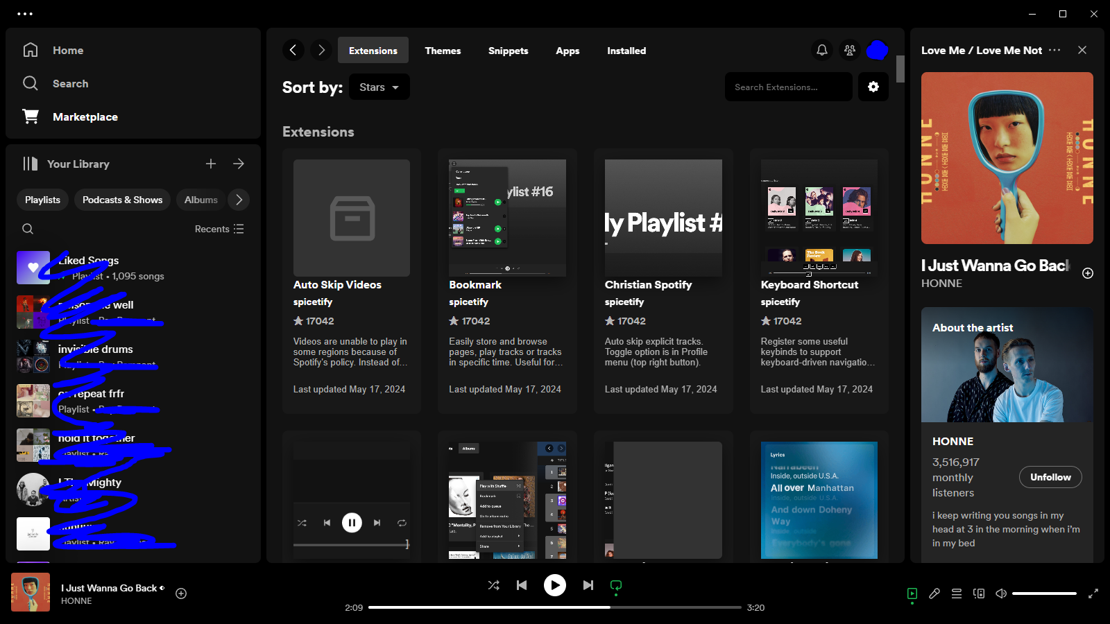 Spotify Spicetify Screenshot
